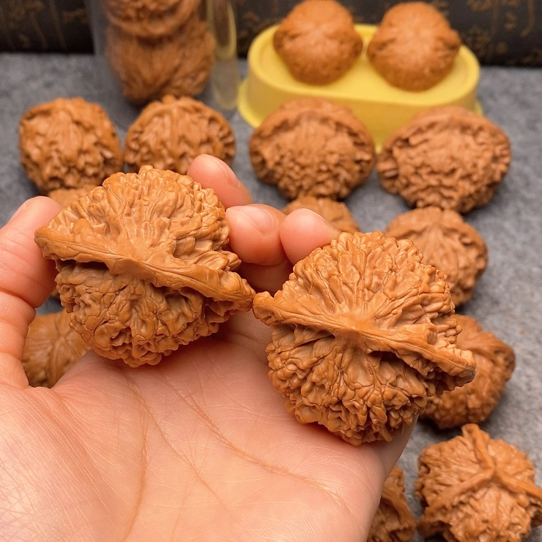 文玩核桃把件官帽51全品