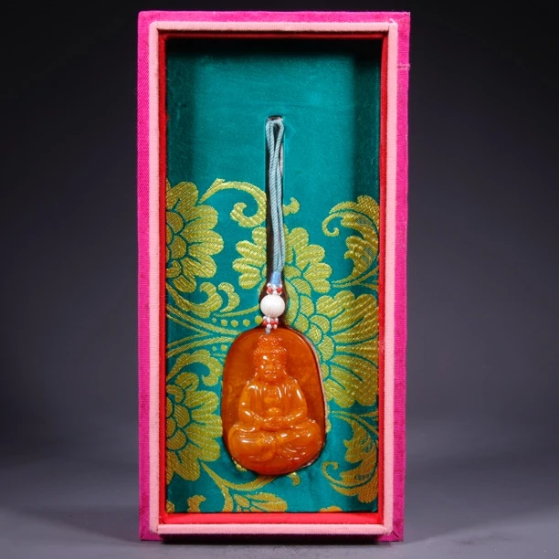 清 蜜蜡挂件 听雨轩 Z 75940