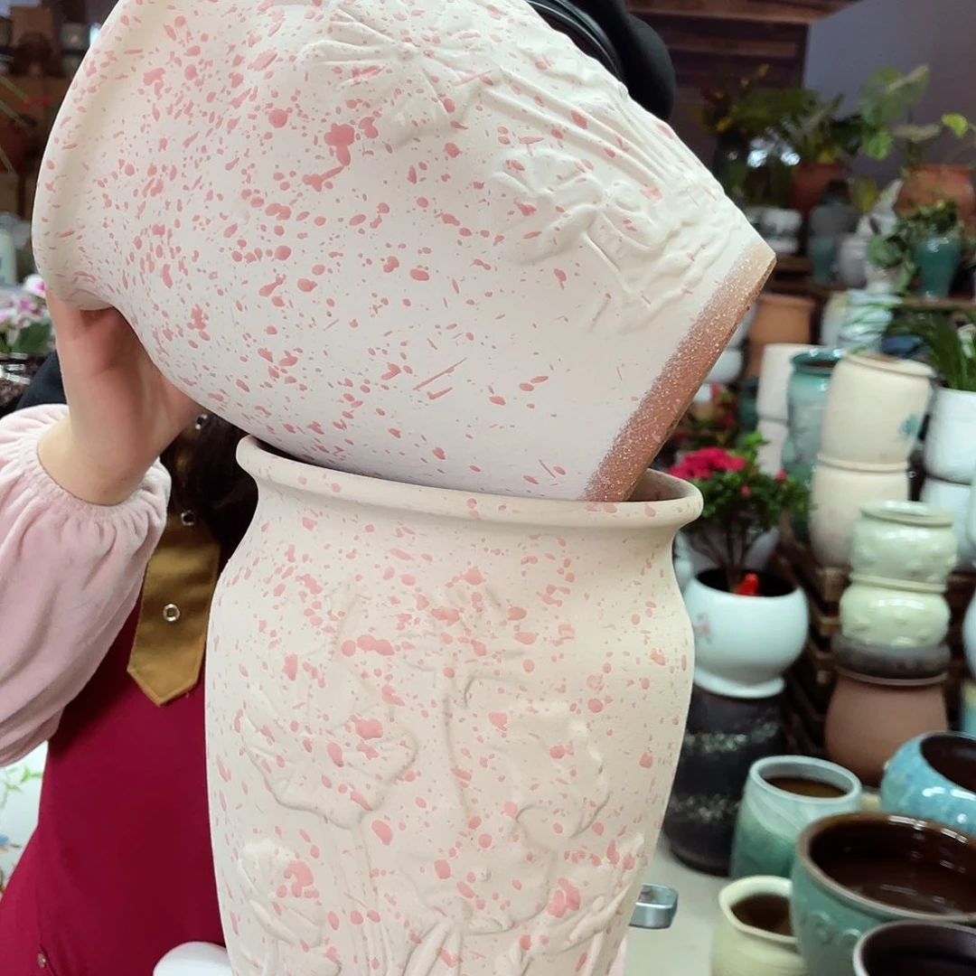 紫砂花盆高度24口径18