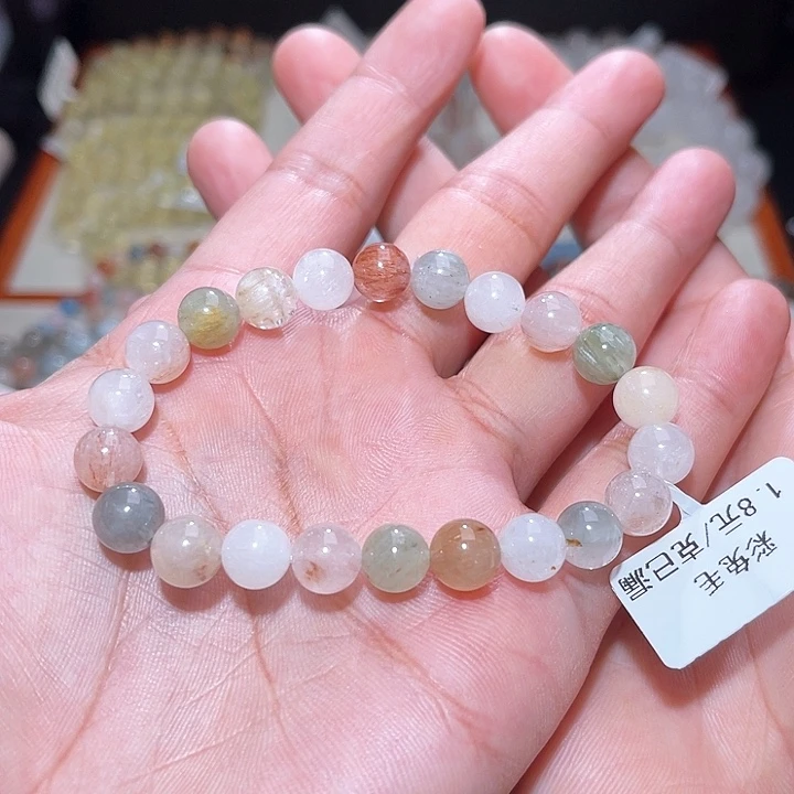 水晶手链未镶嵌213号主图手串  8+