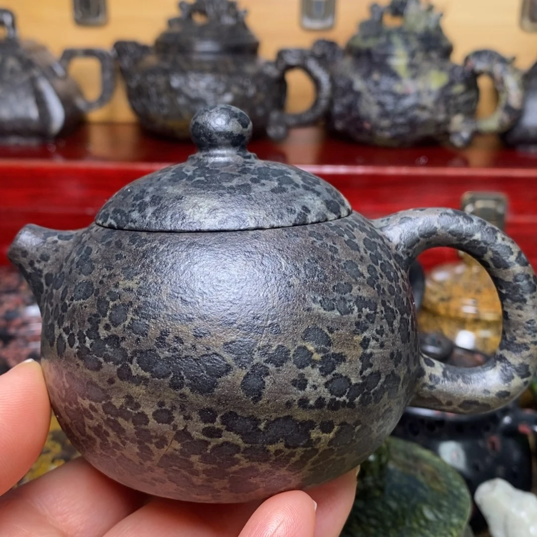冰碛岩豹纹西施壶210cc