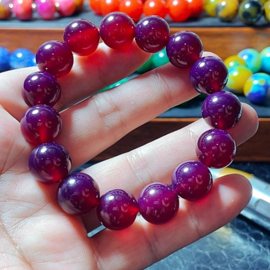 【闪购商品】玛瑙/玉髓手链未镶嵌血胆链14