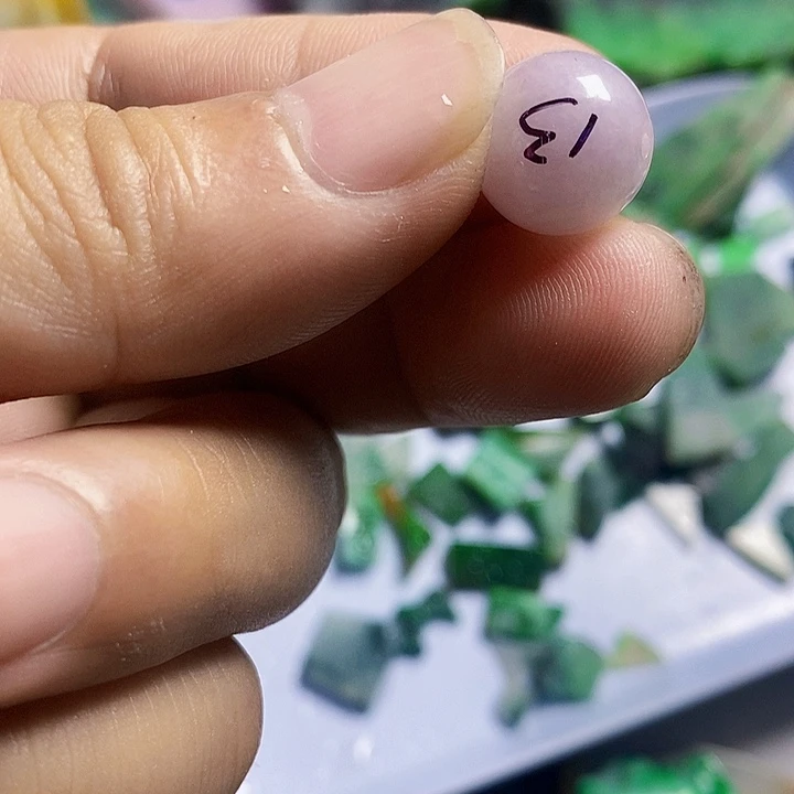 翡翠散珠天然翡翠A货挂件