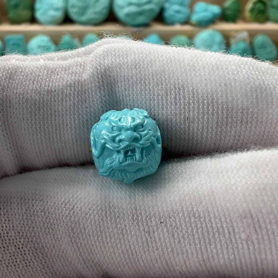 未镶嵌绿松石龙珠9.1mm