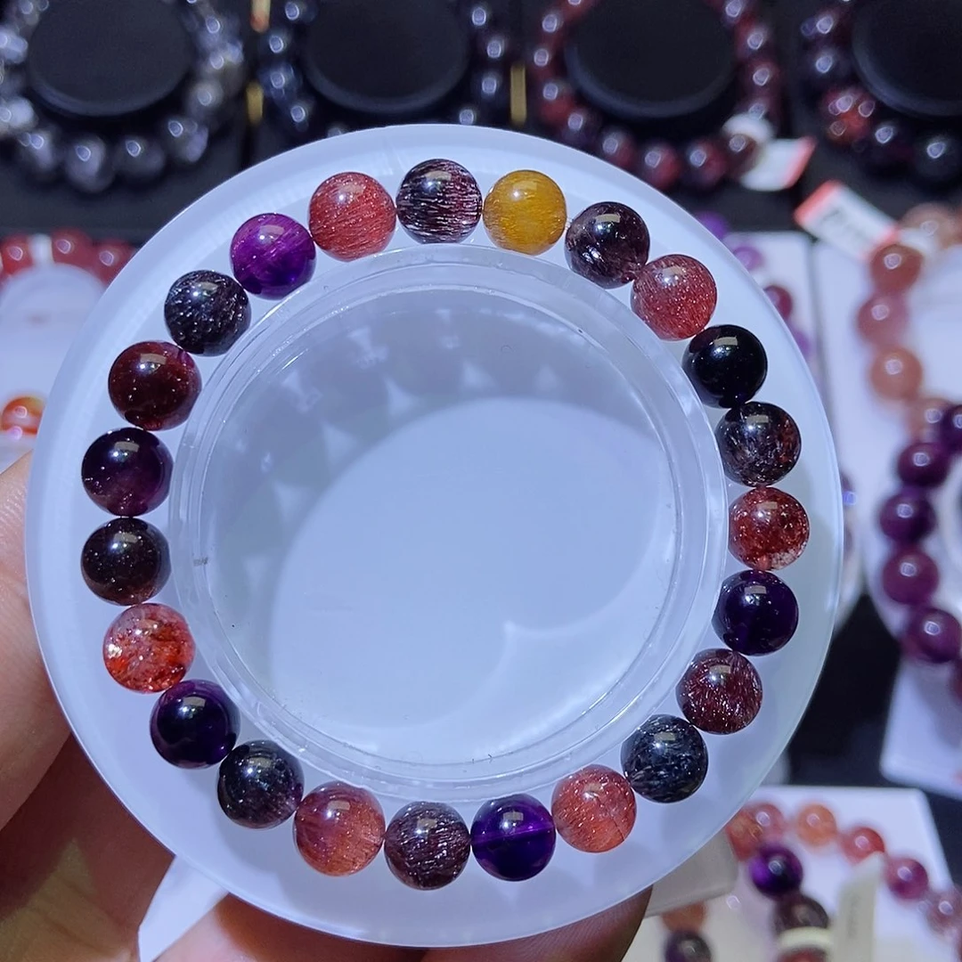 未镶嵌手链水晶黑加仑8