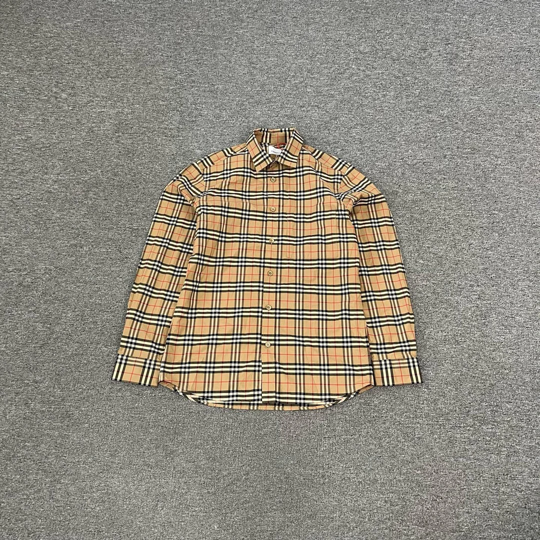 99新 AMIPARIS Burberry 巴宝莉 经典格纹 长袖衬衫 全新 S码