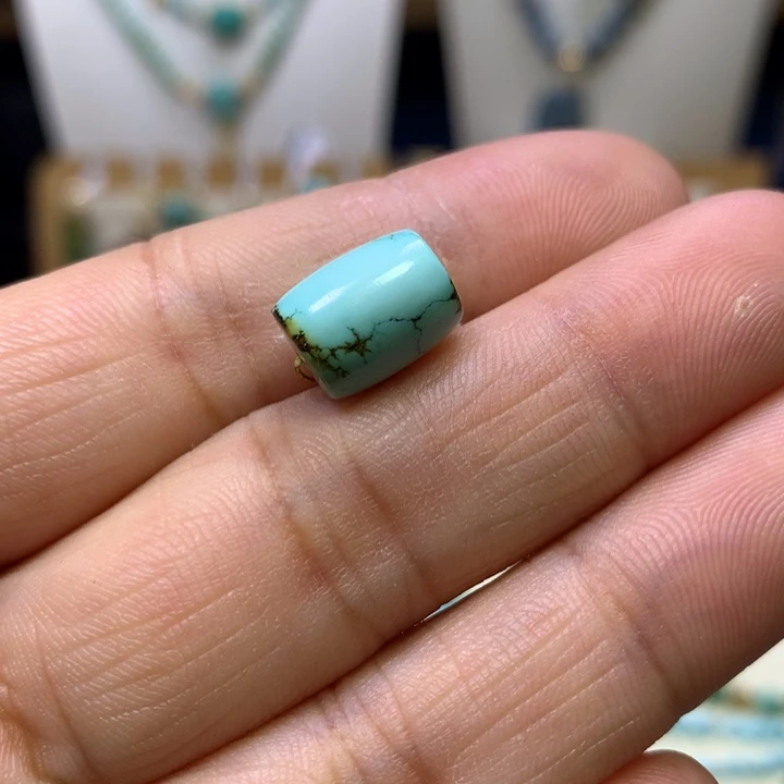 绿松石未镶嵌桶珠