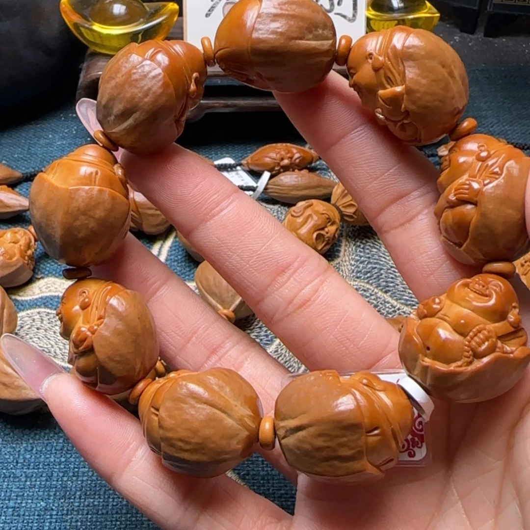 【闪购商品】橄榄核手串包衣弥勒