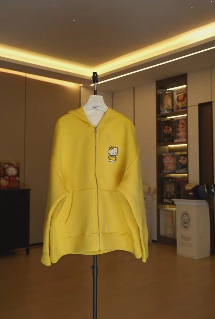 【劉發發】【破碎KT空气层外套】L135-新款卫衣外套时尚休闲韩版秋季