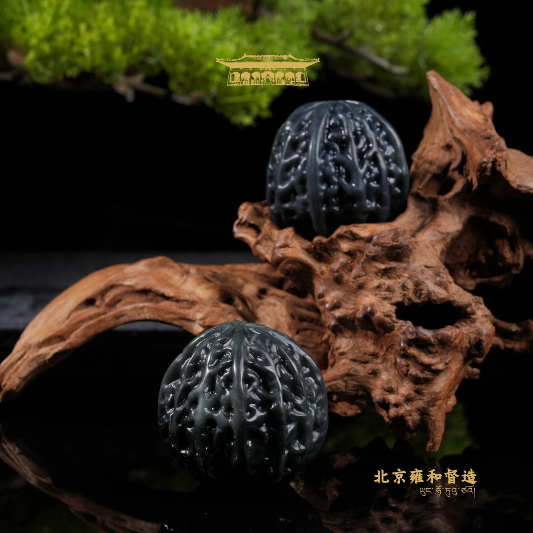 和田玉核桃把件（多样性发其一）重75.4g4ZKX010