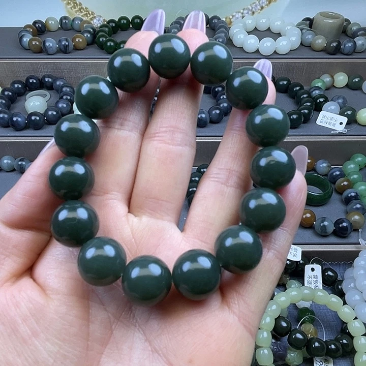 和田玉未镶嵌手链