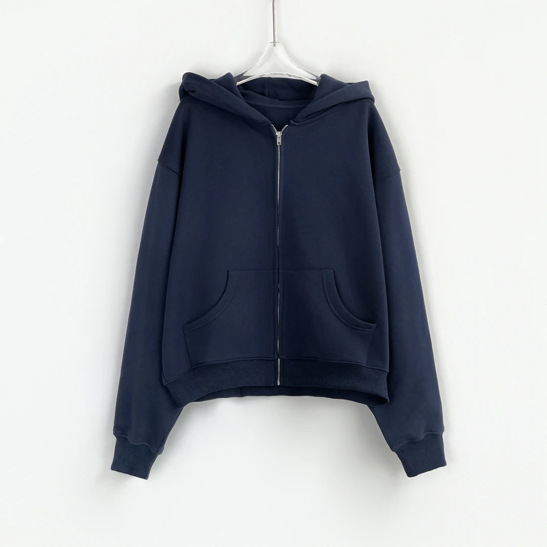 【P】“纯色拉链衫卫衣”慵懒连帽卫衣百搭外套 YT6239