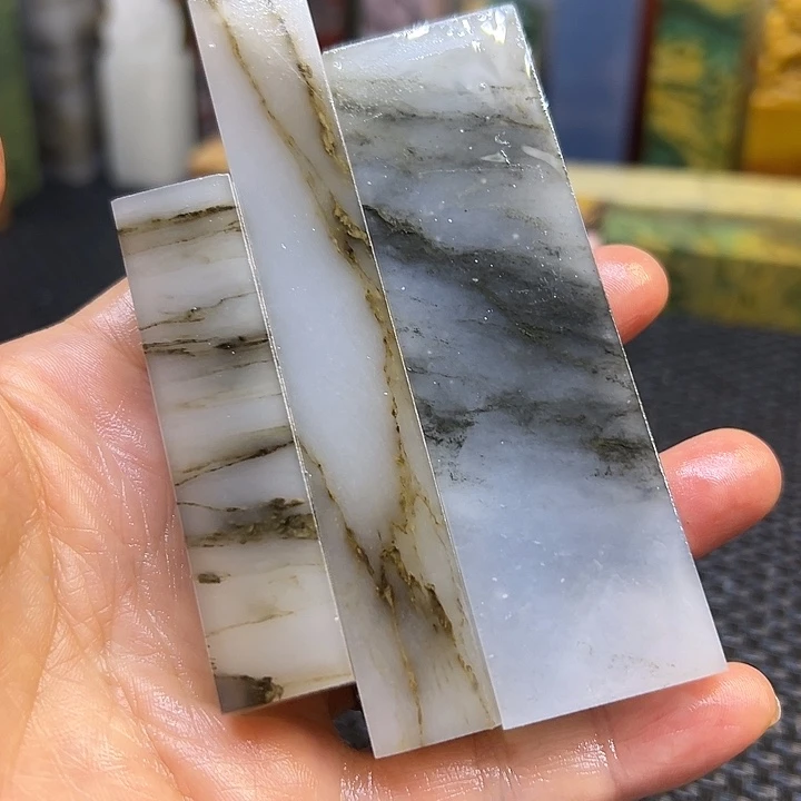 随***F印度石青田石印章石