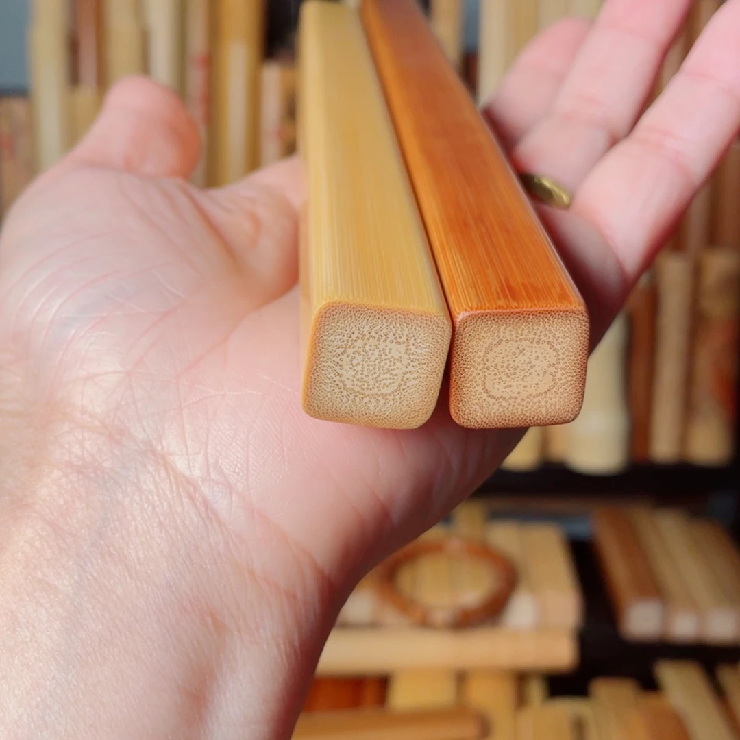 小**?实心玉竹手把件定制款