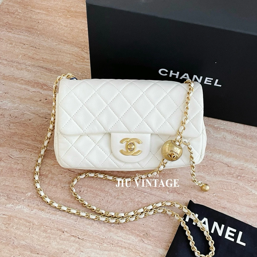 99新 Chanel/香奈儿 白金球 大mini 链条包 盒子 JM10-0976