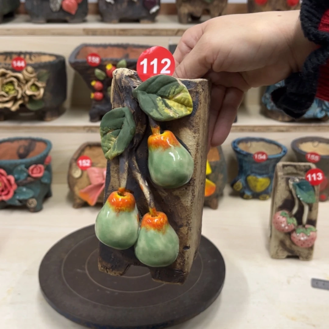 【闪购商品】紫砂花盆112号内口5×4外高15.5