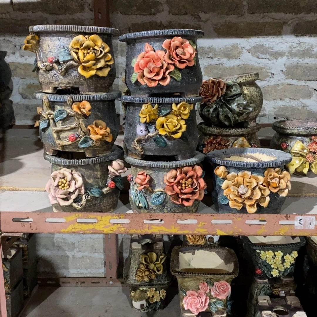 红陶郭*姐青藤花器多肉花盆