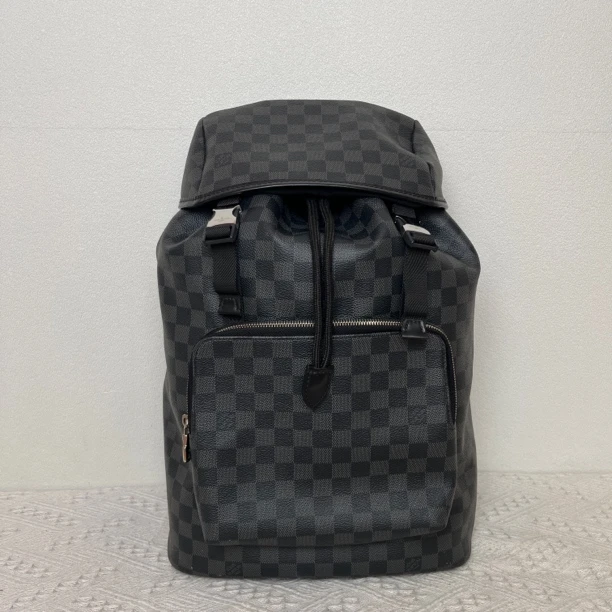 99新 LouisVuitton/路易威登 4846/4355/4153时尚黑棋盘格双肩包