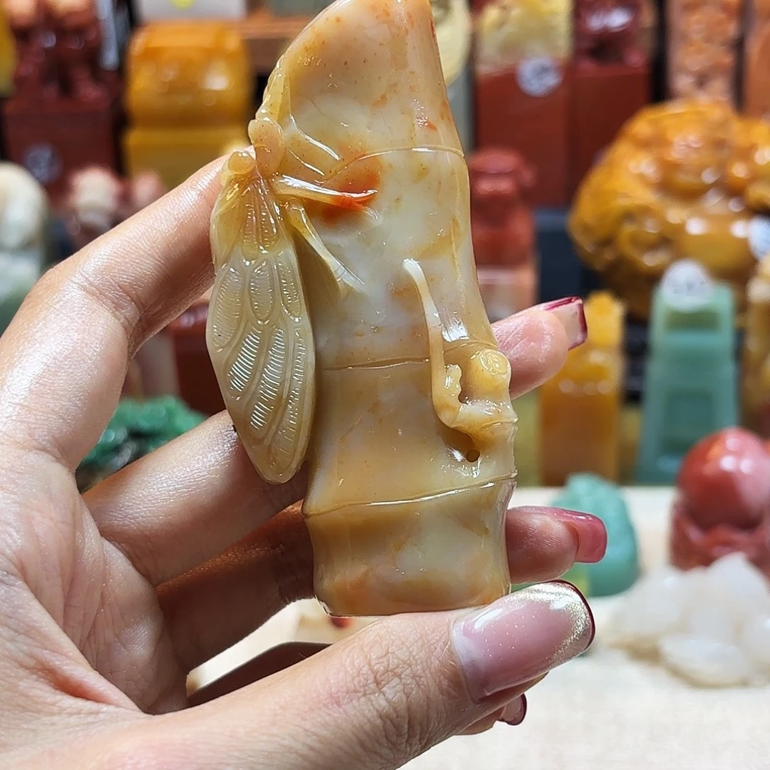 轮***回印石寿山石寿山石印章