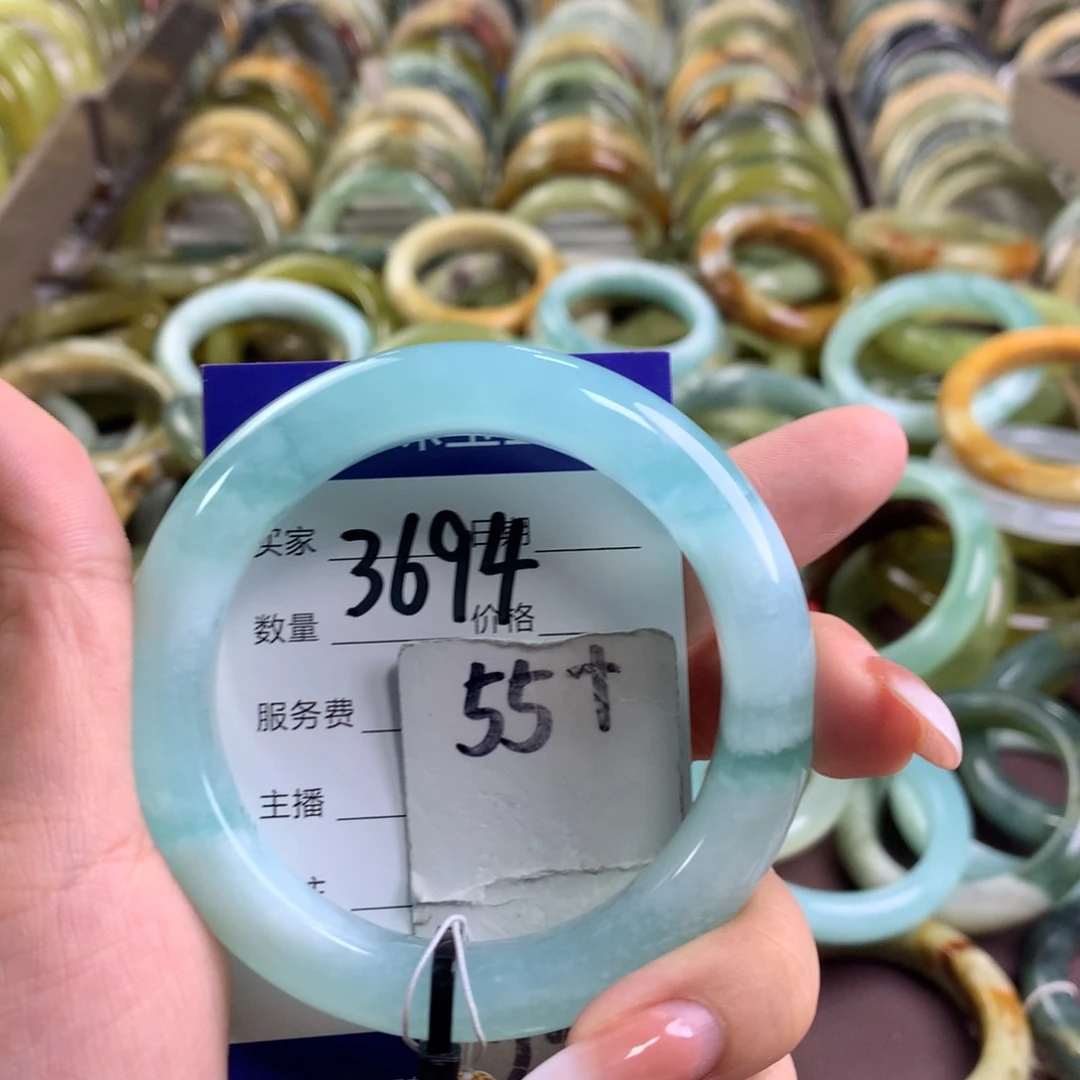 蛇纹石玉未镶嵌手镯3694