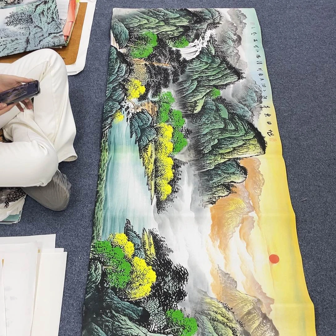 国画作品小姐姐放漏…