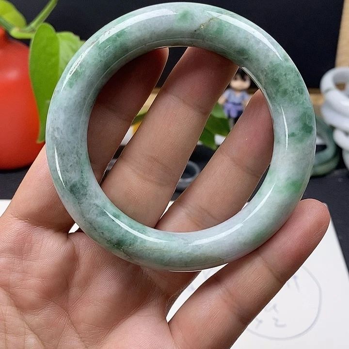 翡翠未镶嵌手镯56.6
