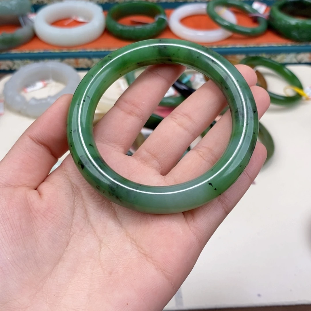 和田玉未镶嵌手镯回流 1222 手镯 59.5