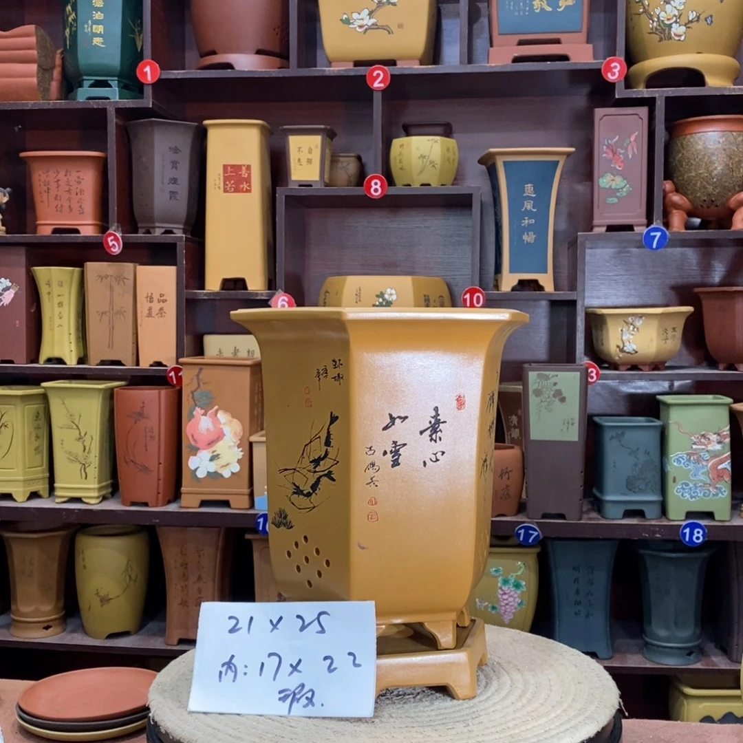 紫砂艺术紫砂花盆