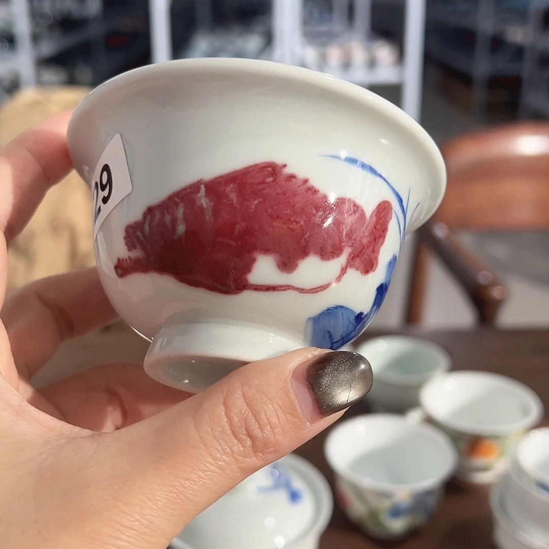 摆件陶杯。            杯