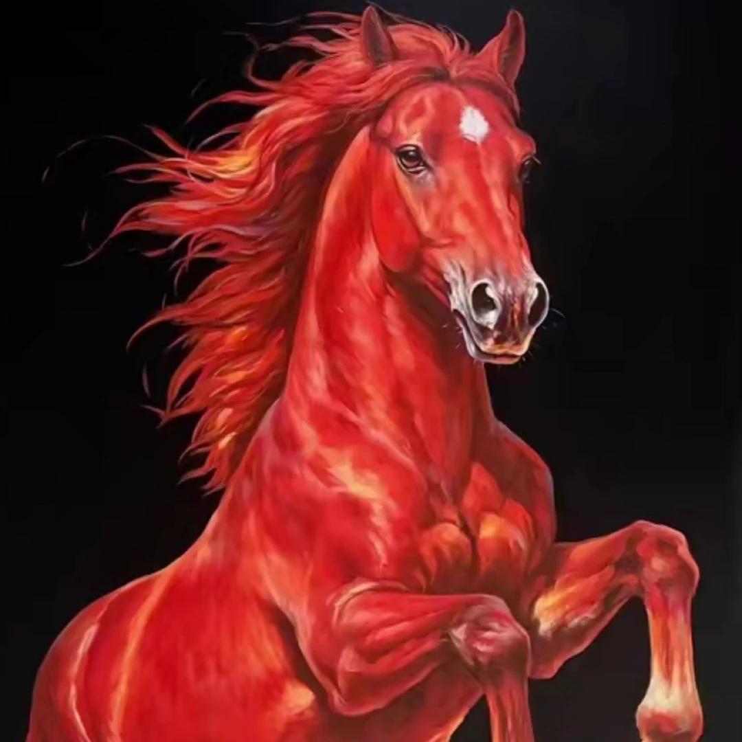 鸿运当头马到成功熟茶礼盒357克饼茶