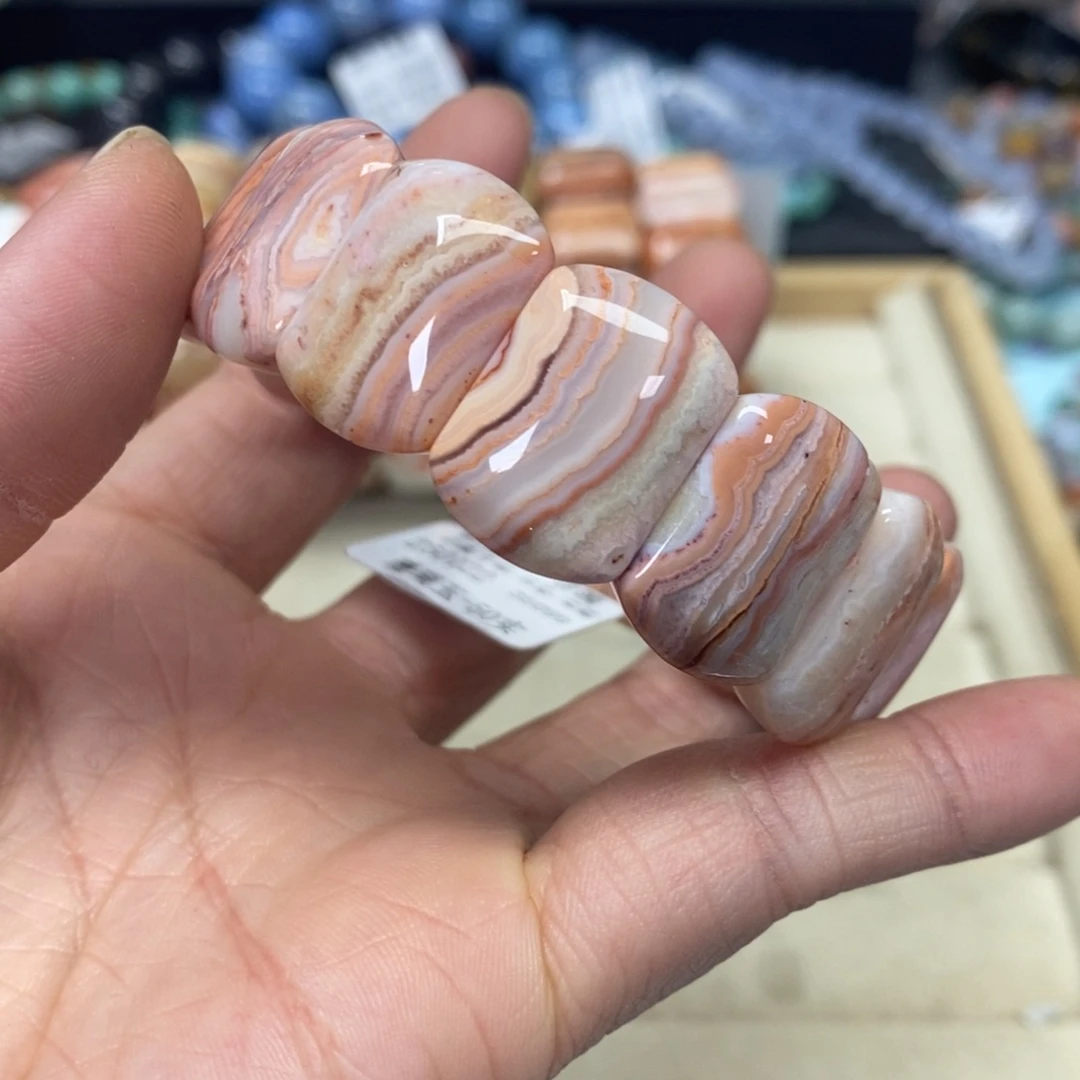 硅化珊瑚（珊瑚玉）手链未镶嵌莫*074