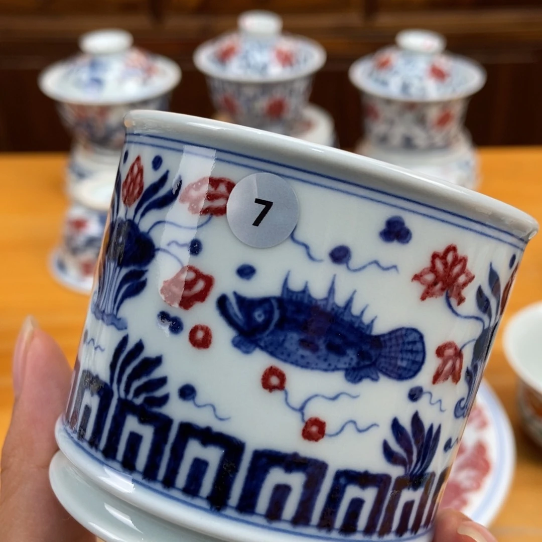 手绘现代茶具非古董