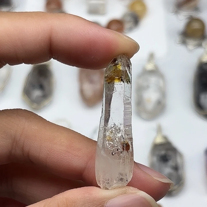 未镶嵌水晶颈饰巴基斯坦油胆闪灵钻42mm
