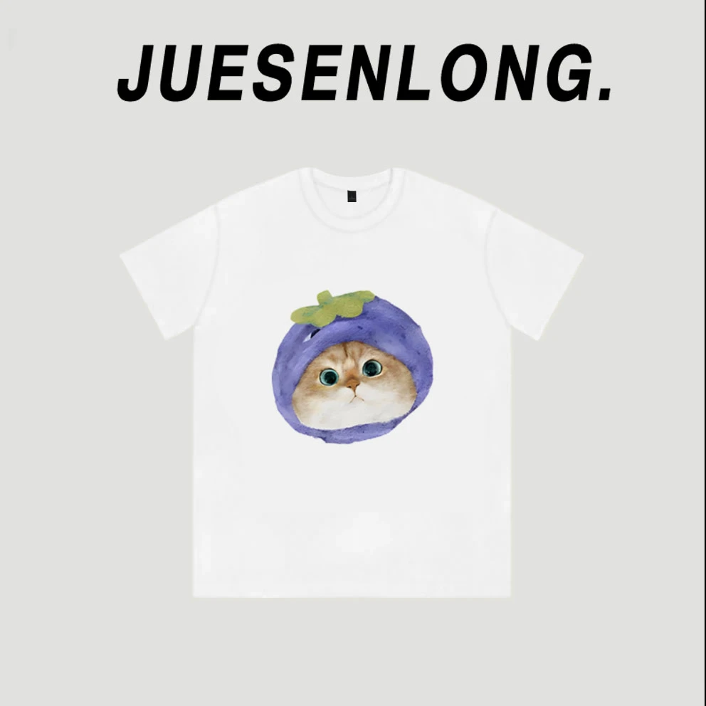 款128-设计感小众宽松港味时尚多巴胺穿搭短袖t恤