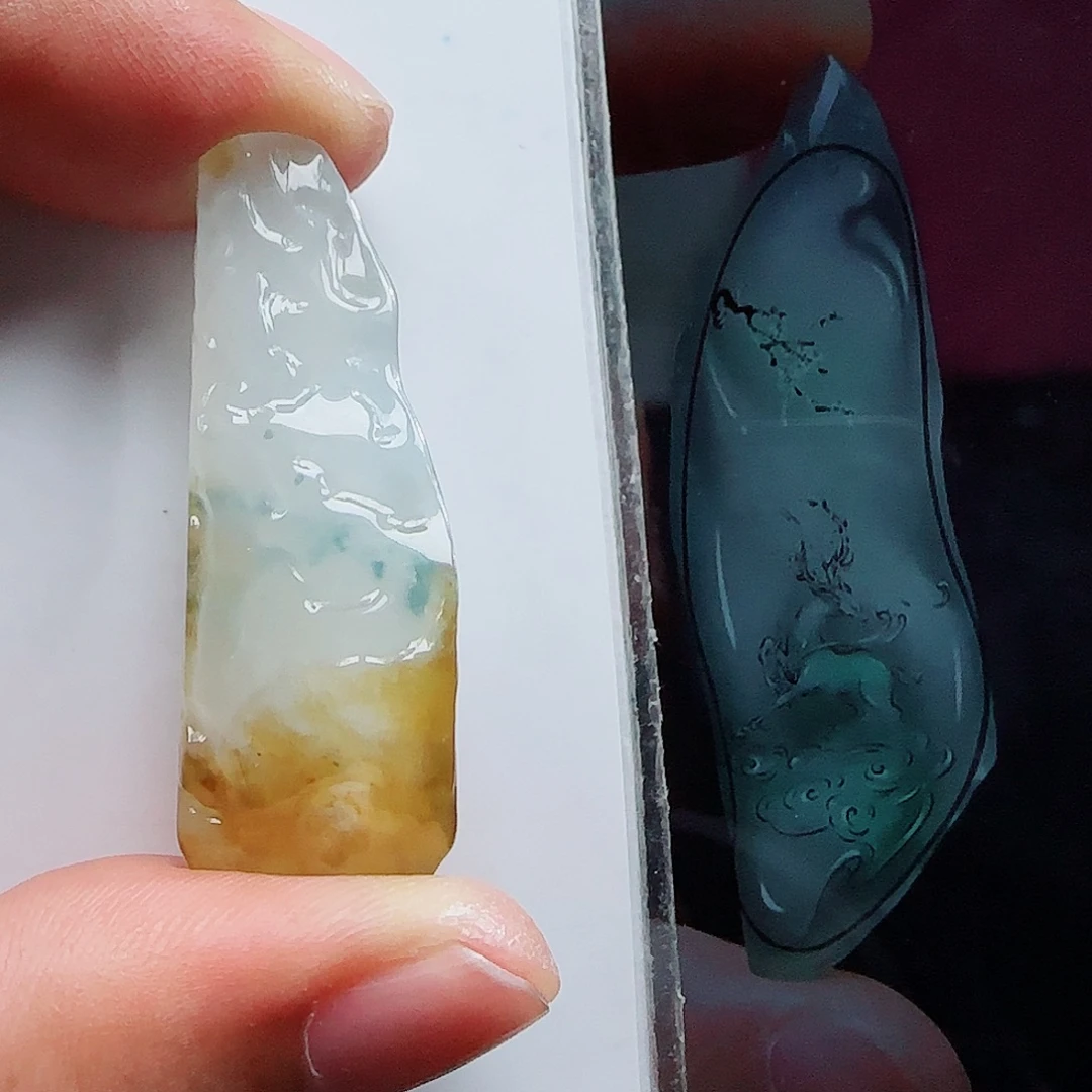 定制翡翠未镶嵌缅甸天然A货翡翠含老师工艺