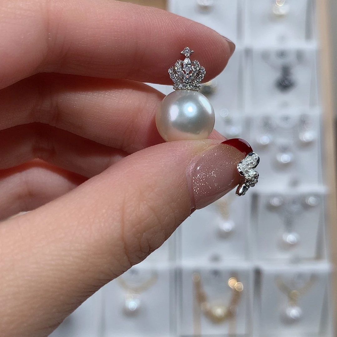 海水珍珠颈饰银S925镶嵌