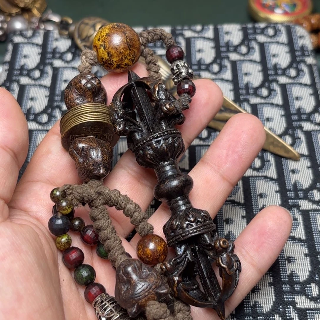 铜星月菩提挂件菩提