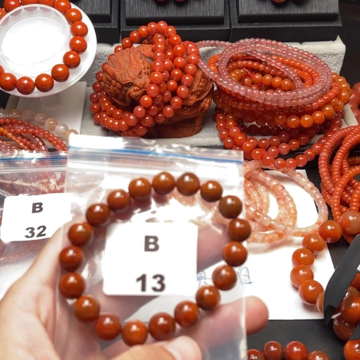 未镶嵌多样性发货默认微瑕称重10m m南红玛瑙