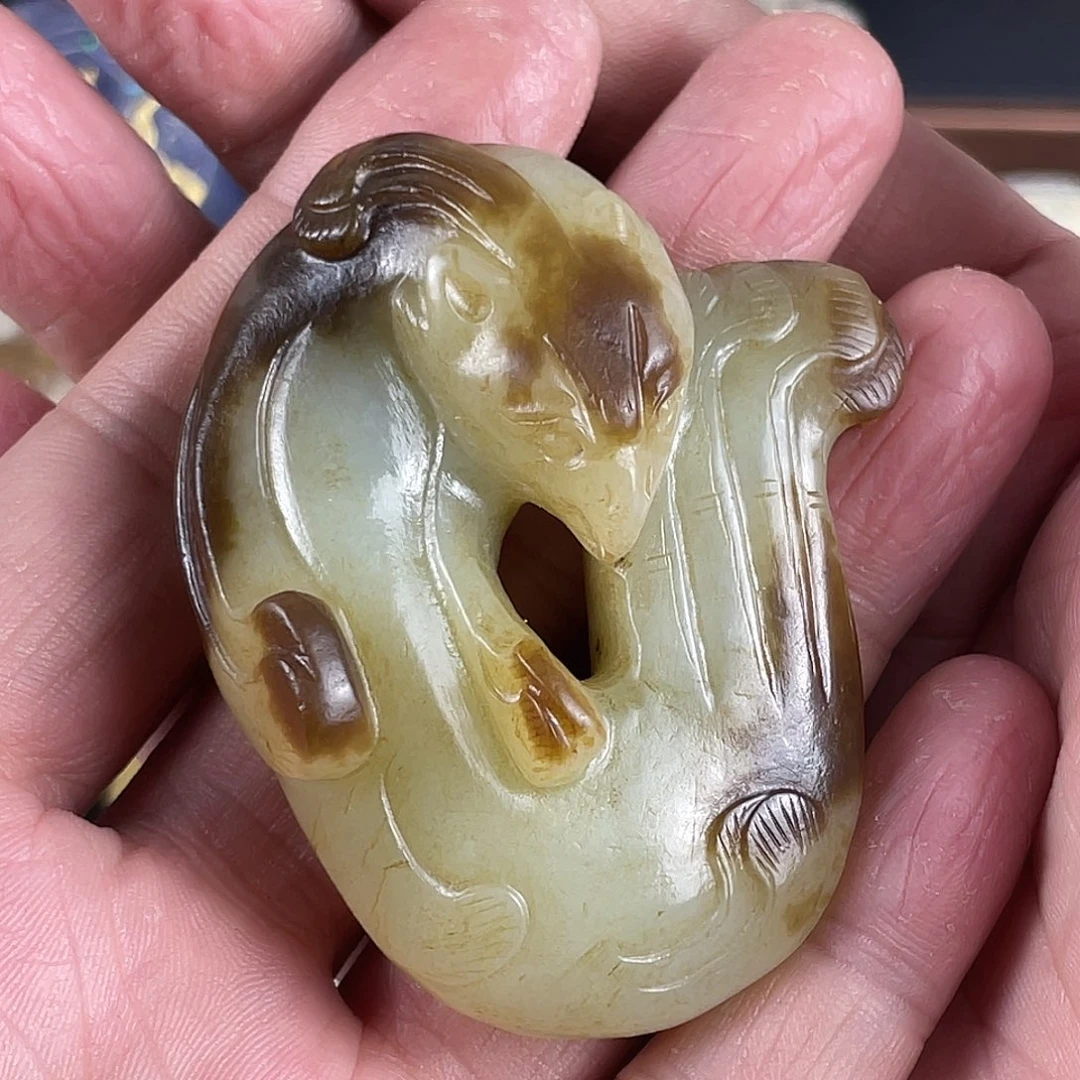 未镶嵌和田玉（糖玉）挂件晋