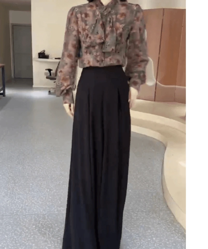 新款时尚气质百搭洋气上衣宽松休闲裤子女装