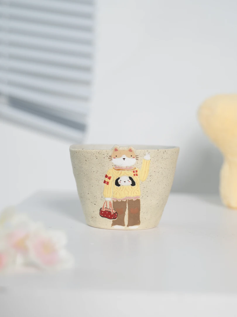 没想好 | 手捏猫咪小狗衣手握杯