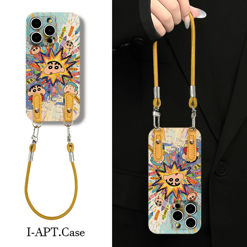 爆炸小新铅笔菲林软壳适用iPhone苹果16手机壳华为oppo小米vivo套