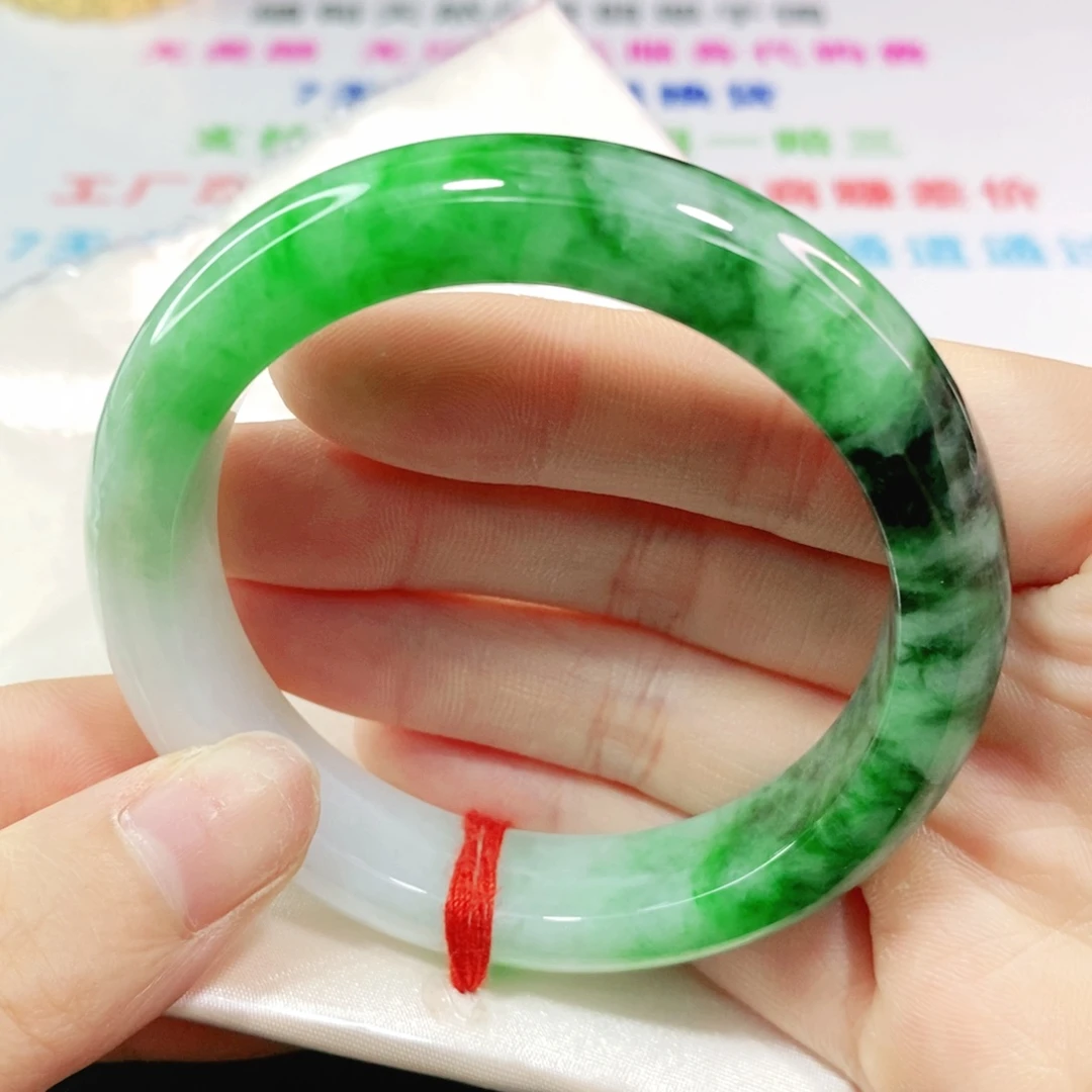 翡翠手镯未镶嵌53.8正圈