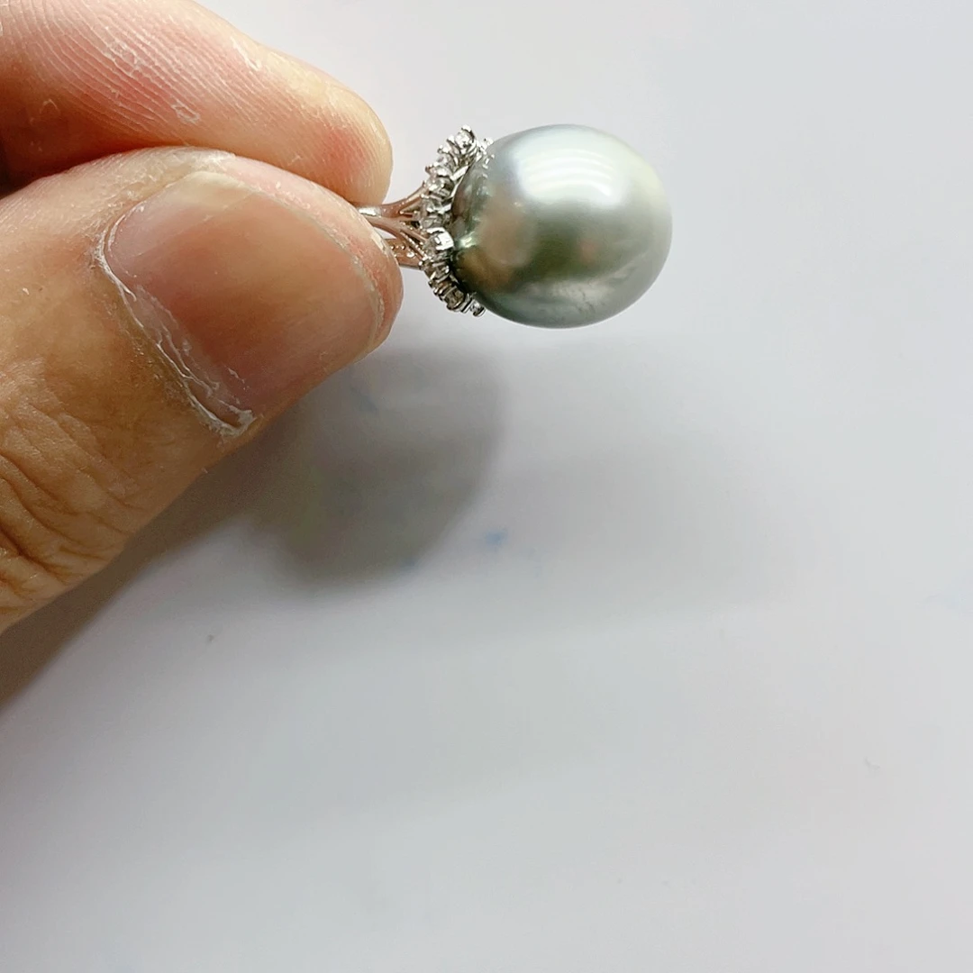 海水珍珠颈饰银S925镶嵌