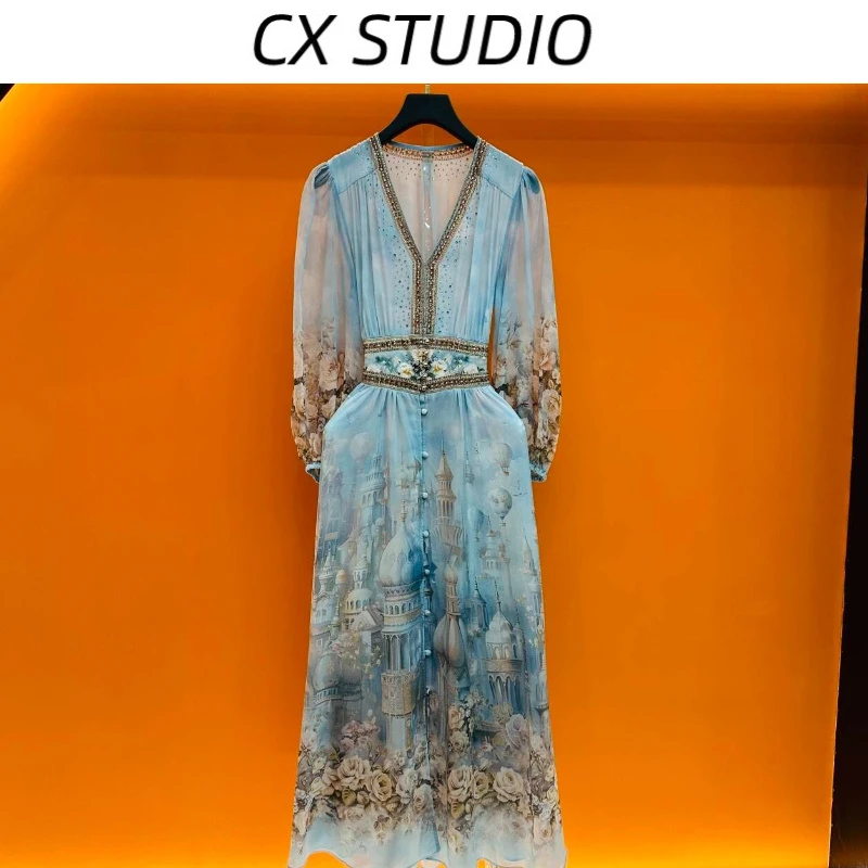 QC编码09 经典收腰轻奢气质时尚春夏季连衣裙(定制女装）TG147