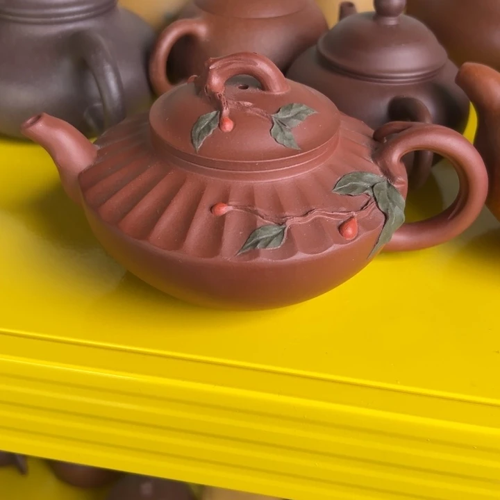 紫砂茶壶花器老师款