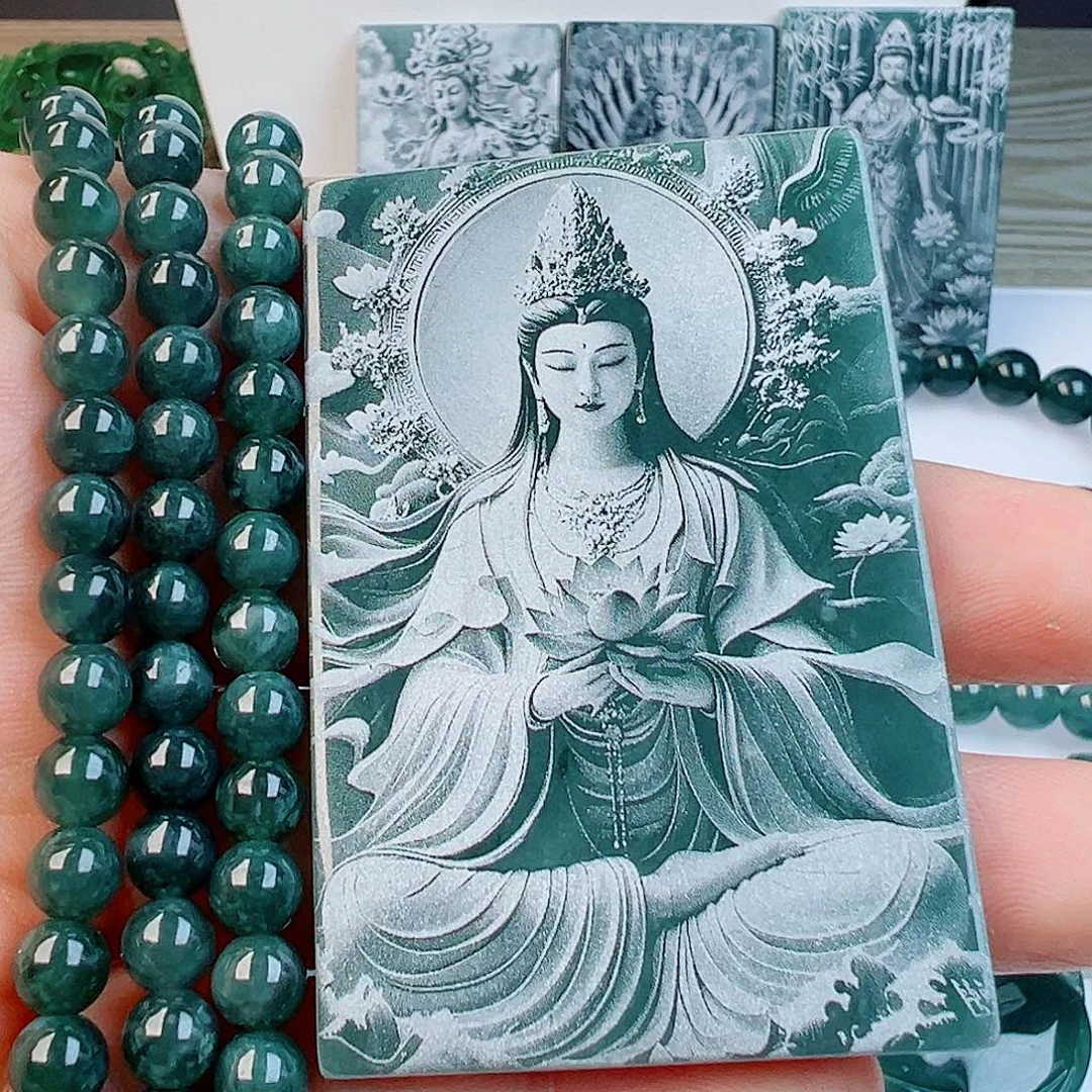 翡翠未镶嵌颈饰111