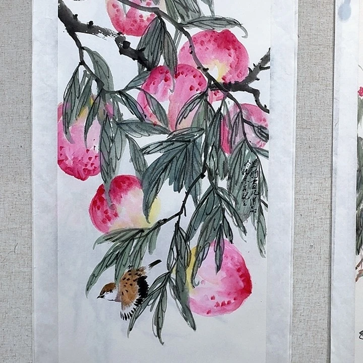 国画亲笔手绘放心去藏