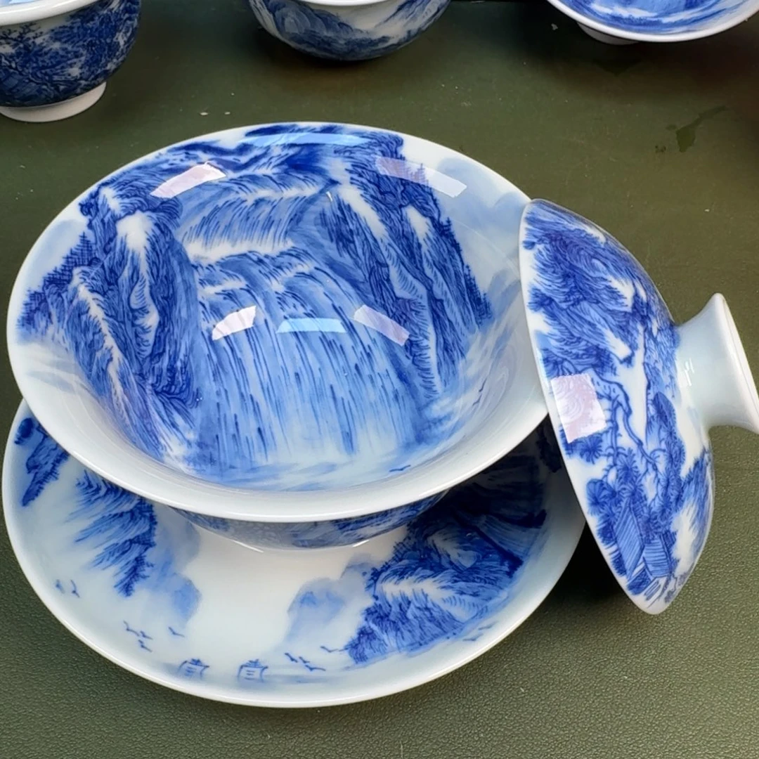 陶景德镇纯手绘茶具圆圆280