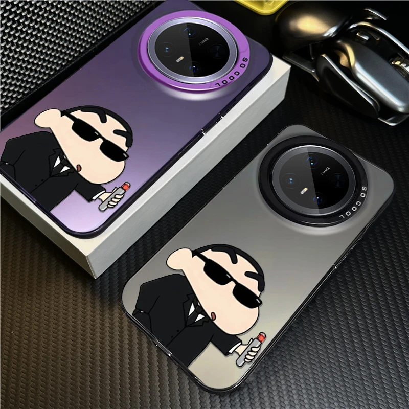 特工小新适用华为mate60Pro手机壳卡通mate70rs个性P80防摔保护